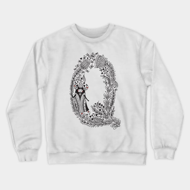 Letter Q (Buu&Luu Alphabet) Crewneck Sweatshirt by yuliia_bahniuk